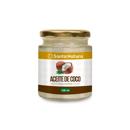 “Aceite de Coco Virgen Prensado en Frío – Santa Natura”